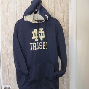 Notre Dame Irish Navy Blue College Hoodie Med NWT!